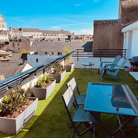Grand Studio, Belle Terrasse Avec Vue Nantes Extérieur photo